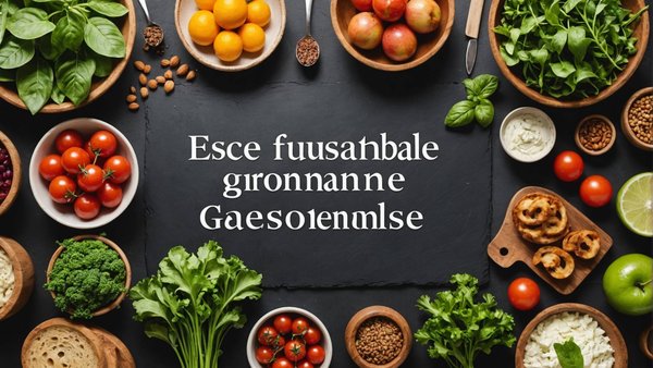 L'essor de la gastronomie durable : recettes et pratiques écoresponsables