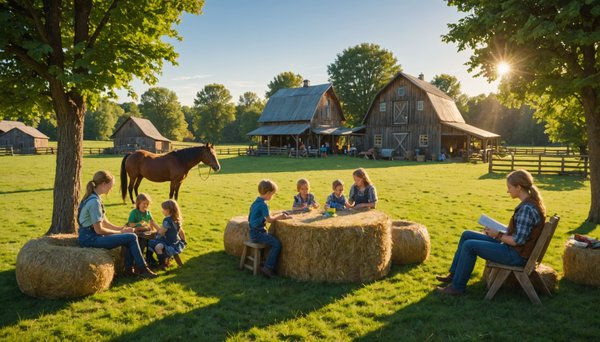Les activités de loisirs et les jeux proposés à la ferme